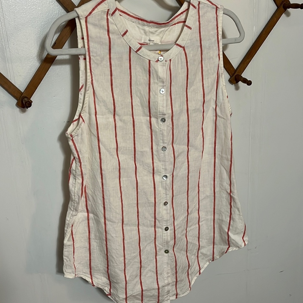 100% Linen C&C California sleeveless top size M